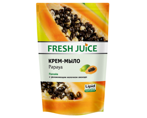 Fresh Juice р/крем-мило дой-пак 460мл papaya