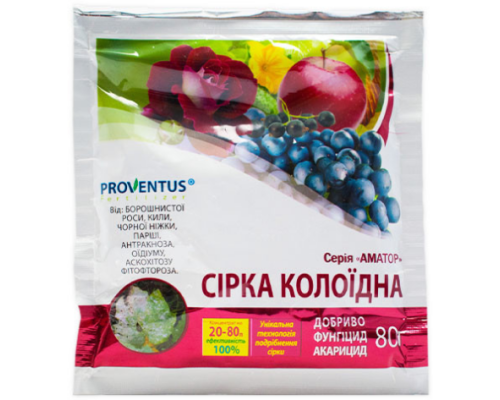Сірка колоїдна 80г провентус