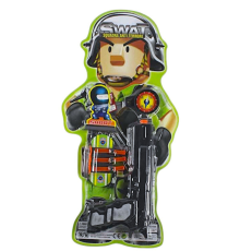 Пістолет з мішенню кулі на присосках,компас 43см на аркуші №8801В-03