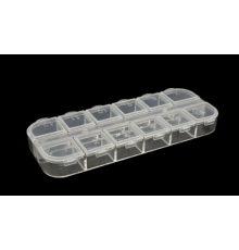 Пластиковий органайзер на 12 відсіків 128*48*15 мм