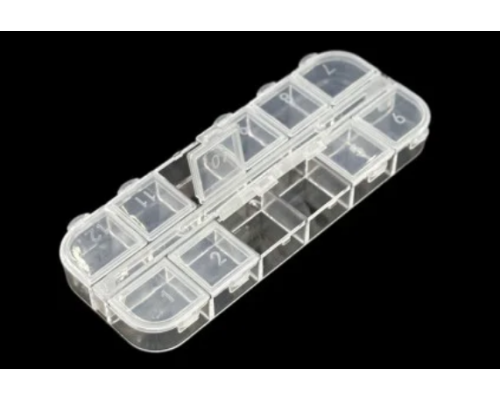 Пластиковий органайзер на 12 відсіків 128*48*15 мм