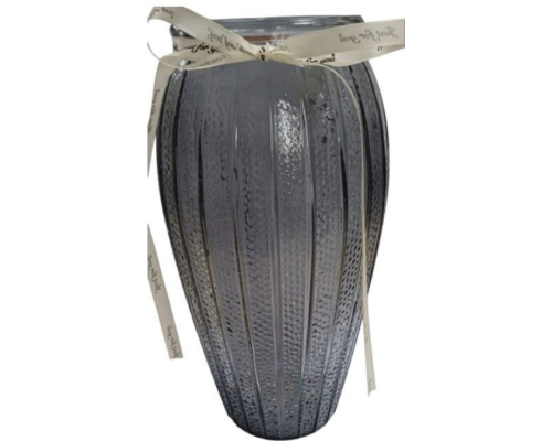 R102510 Ваза скляна 26см Star Gray