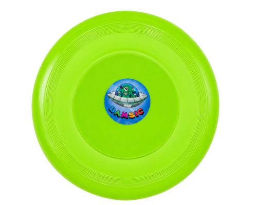 Дитяча іграшка "Літаюча тарілка" Bamsic 034/1BMS(Green) діаметр 21 см