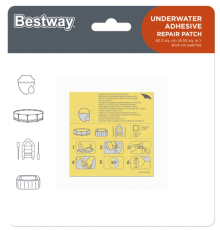 Ремкомплект BestWay 62091 Заплатка Клей + плівка