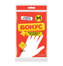 *БОНУС Рукавички гумові універсальні M "Економ"