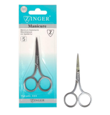 Ножиці манікюрні "Zingko Manicure" сталь, прямі 9,5 см X1-15