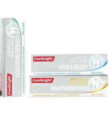 COOLBRIGHT ЗУБНА ПАСТА 100 МЛ. ПРОФЕСІЙНИЙ СЕНСИТИВ ПЛЮС INNOVATIVE SAVE & CARE (арт.)