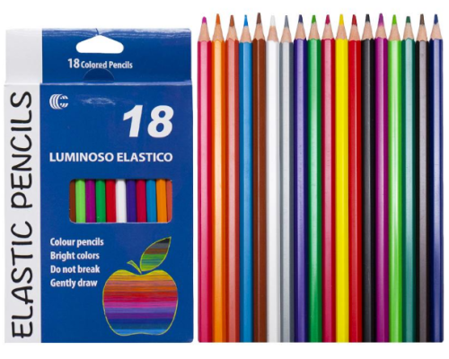 Олівець 18 кольорів CR755-18 Luminoso elastico "С"