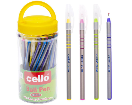 Ручка масляна Cello CL368PVC синя