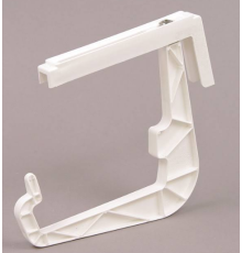 Кріплення для балконного ящика, білий флок