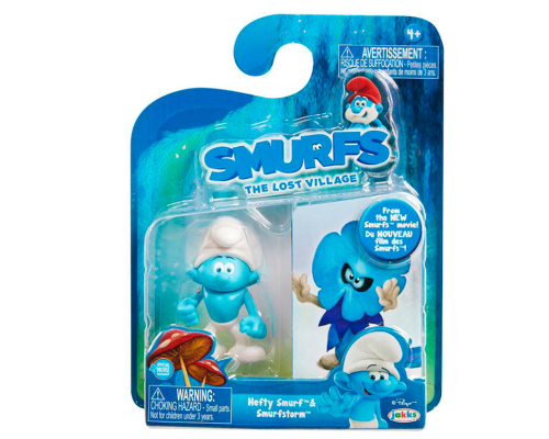 Іграшка фігурка Smurfs Hefty Smurf & Smurfstorm у блістері 2 шт