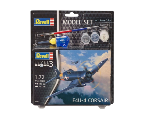 Збірна модель-копія Revell набір Винищувач F4U «Корсар» рівень 4 масштаб 1:72