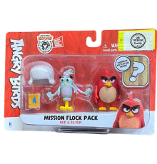 Ігрова фігурка Jazwares Angry Birds ANB Mission Flock Ред и Сильвер