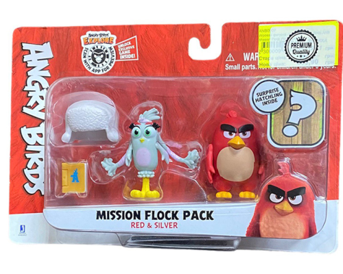 Ігрова фігурка Jazwares Angry Birds ANB Mission Flock Ред и Сильвер