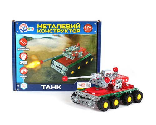 Конструктор металевий "Танк Технок"