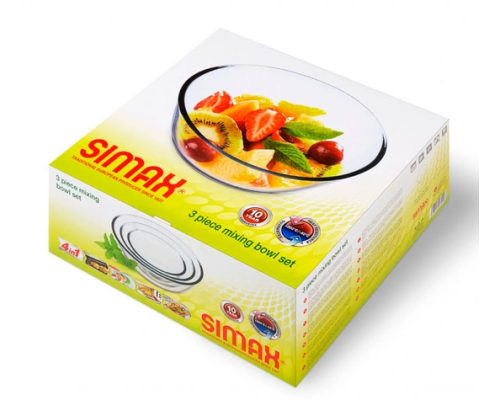 328 Simax набор мисок 3 шт. (0,5/1,3/2,5 л.)