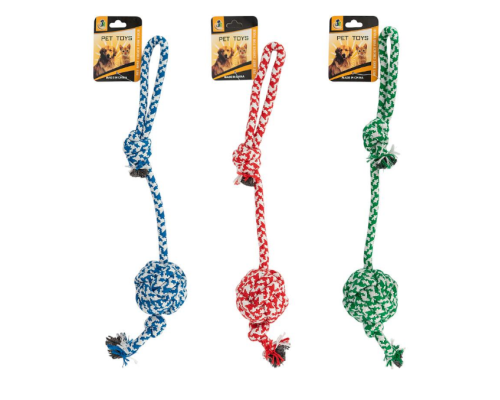 Канатна іграшка для собак 42 см з вузлом