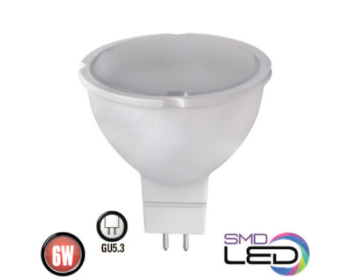 Лампа світлодіодна 6W 6400K GU5.3