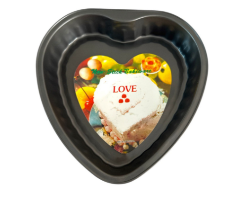 Форма для випікання металеве у вигляді серця (26*27*5)см