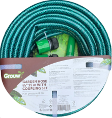 Садовий шланг Grouw Garden Hose Green 15 метрів