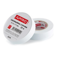 Ізоляцiйна стрiчка  біла 0.14х17 мм 10 м  (APRO)