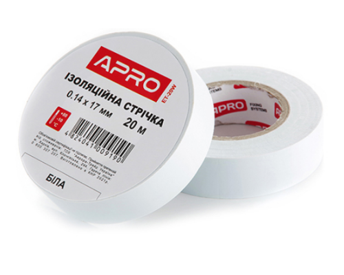 Ізоляцiйна стрiчка  біла 0.14х17 мм 10 м  (APRO)