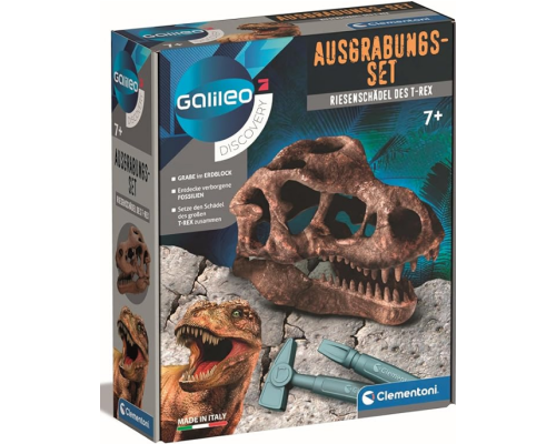 Розкопки Гігантський череп тиранозавра Clementoni