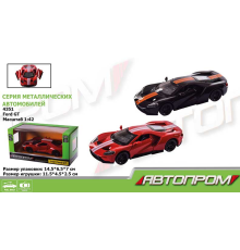 Машина металл 4351 (96шт) "АВТОПРОМ", 2 цвета, 1:42 Ford GT,откр.двери,в кор. 14,5*6,5*7см