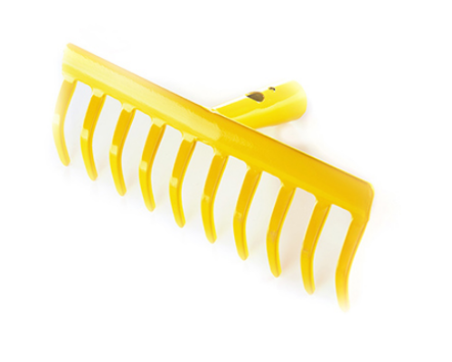 Граблі прямі 245×88 мм 10 зубів 0,39 кг  (СИЛА)