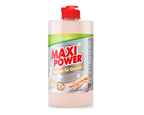 MAXI POWER Засіб-бальзам д/миття посуду 500мл Мигдаль