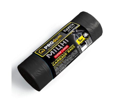 Пакети для сміття 240*5 МІЦНІ ТМ PROdom (20)