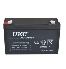 Акумулятор BATTERY 6V 10A UKC свинцевий акумулятор