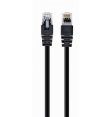 Патч корд Cablexpert PP12-1M/BK, UTP, категорія. 5E, литий,  50u" штекер із фіксатором, 1 м, чорний
