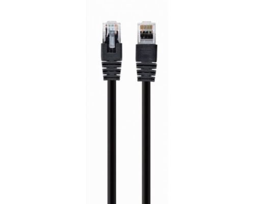 Патч корд Cablexpert PP12-1M/BK, UTP, категорія. 5E, литий,  50u" штекер із фіксатором, 1 м, чорний