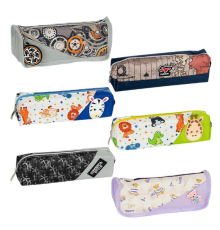 Пенал шкільний на змійці МІКС №2 "Bourgeois" 20*4,5*6см