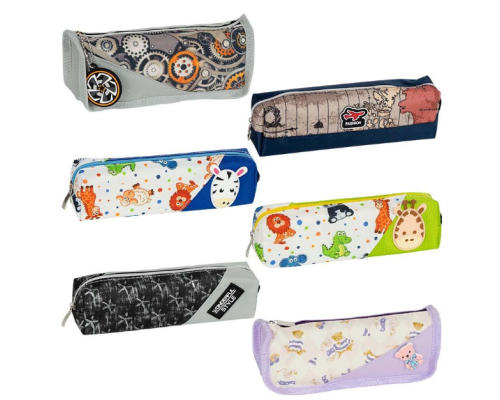 Пенал шкільний на змійці МІКС №2 "Bourgeois" 20*4,5*6см