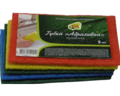 Губка кухонна абразивна EkOplus 5 шт (60)
