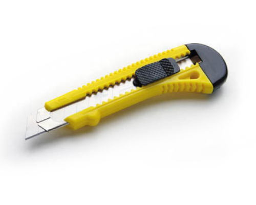 Ніж висувний 18 мм з металевою направляючою 400204