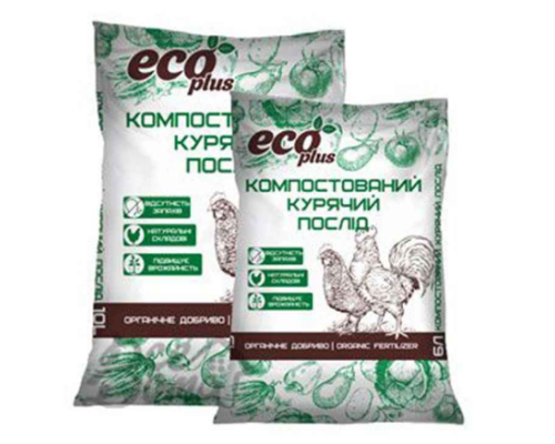 Компост з курячого посліду Eco PLUS 6Л