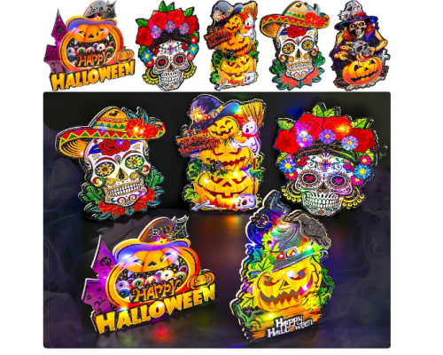 Декор з LED-підсвіткою на Halloween 26*17*1см 601-1