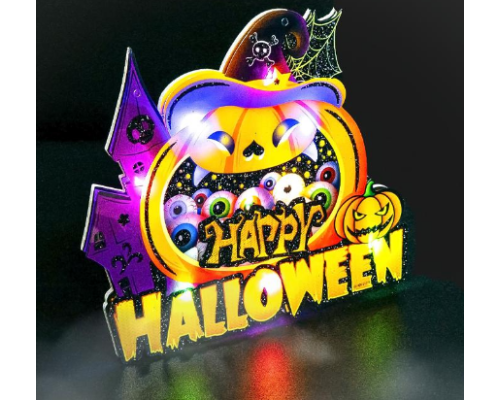 Декор з LED-підсвіткою на Halloween 26*17*1см 601-1