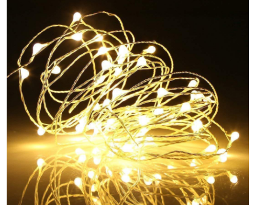 Гірлянда 3АА+USB LED 5м Теплий білий (300)