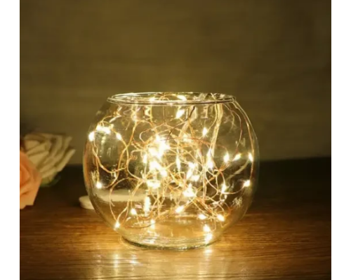 Гірлянда 3АА+USB LED 5м Теплий білий (300)