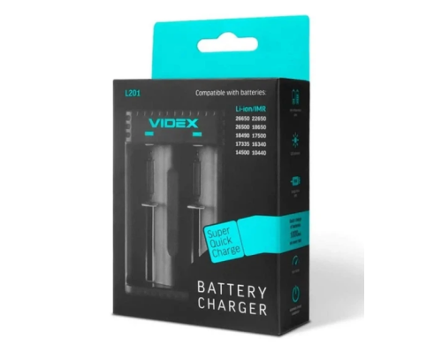 Зарядний пристрій для акумуляторів Li-ion Videx VCH-L201 27244