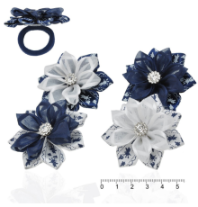 Резинка-бант для волосся 1шт 5см (74-14526)