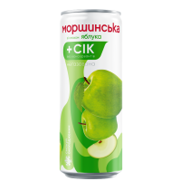 Моршинська зі смаком яблука н/г 0,33л ж/б напій 12 б