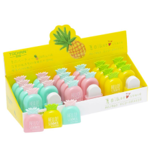 Гумка кольорова у футлярі Ананас