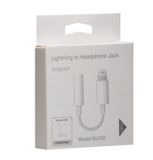 Кабель Aux Cable GL032 7G Lightning to 3.5 Jack/Bluetooth version/No Logo (Сірий)