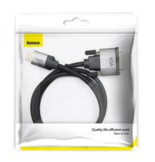 Кабель Baseus VGA CAKSX-J (Чорно-Сiрий, 0G)
