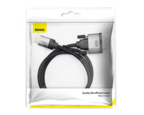Кабель Baseus VGA CAKSX-J (Чорно-Сiрий, 0G)